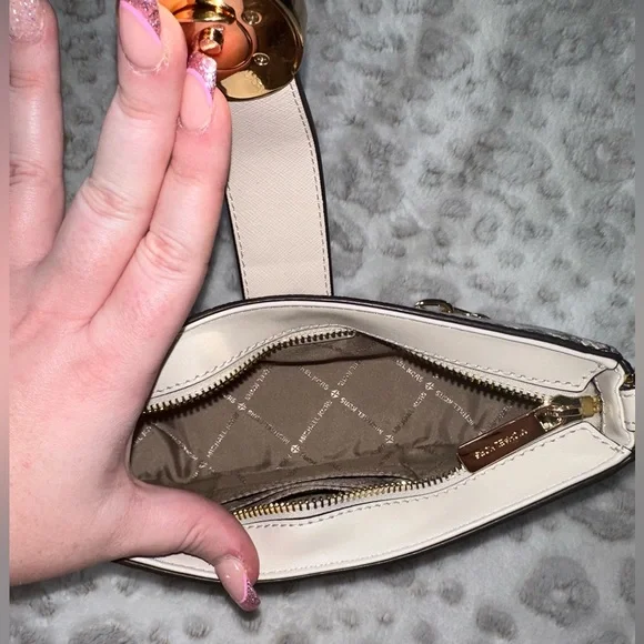 Michael Kors Carmen Snakeskin Pouchette